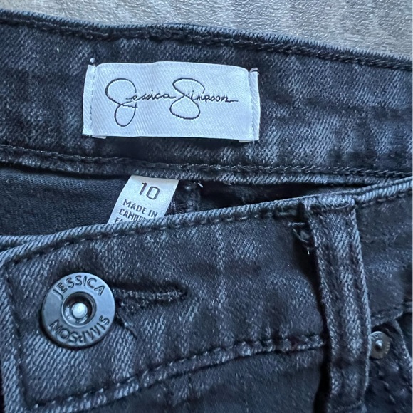 Jessica Simpson Black Jeans High Rise Skinny Black Denim Pants Women's size 10 - Picture 3 of 9
